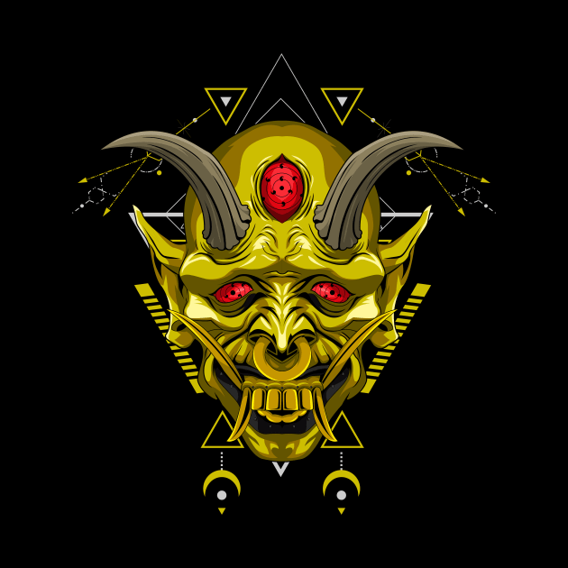 oni mask shinigami by SHINIGAMII