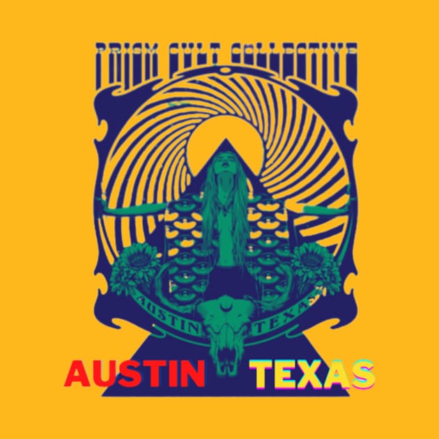 Vintage Austin Texas Prism Cult Collective by DocFinn