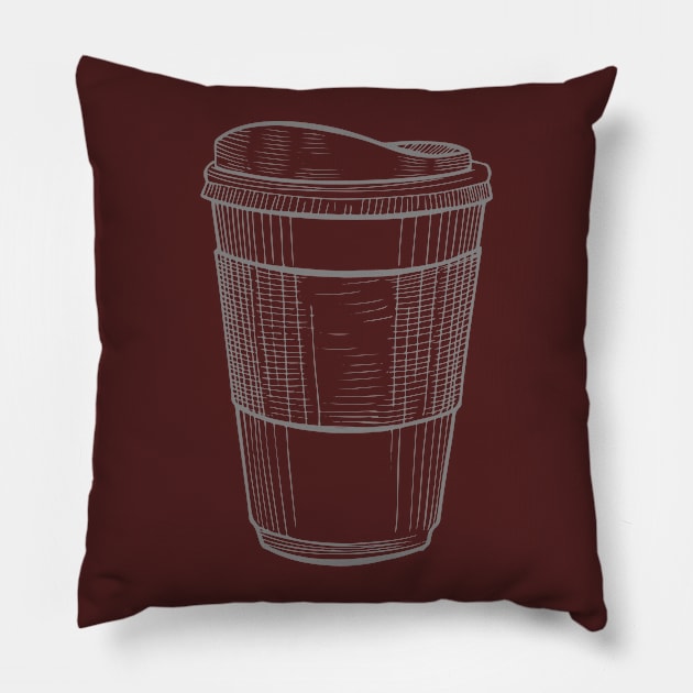 CUP OF COFFEE Pillow by TheAwesomeShop