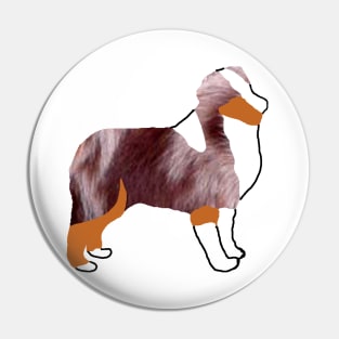 miniature american shepherd red merle silhouette Pin