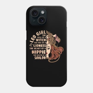 Zodiac Leo Girl Phone Case