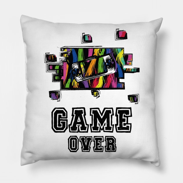 GAME OVER Pillow by cakireemre4053@gmail.com