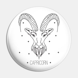 Capricorn design Pin