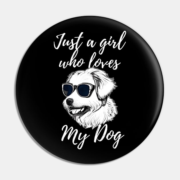 Just a guy who loves my dog Pin by Aspectartworks