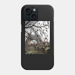 The Eiffel Tower in the Mist Phone Case