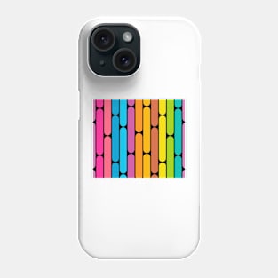 Retro Color Block Phone Case