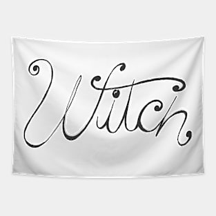 Witch handlettering Tapestry