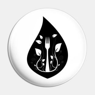 Go Vegan Organic Food Pin