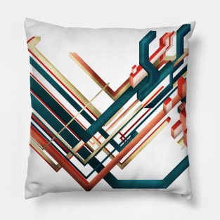 Lines and shapes Pillow