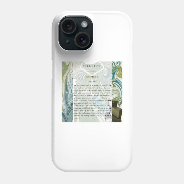 Charlotte Bronte Villette Collage Phone Case by MarbleCloud