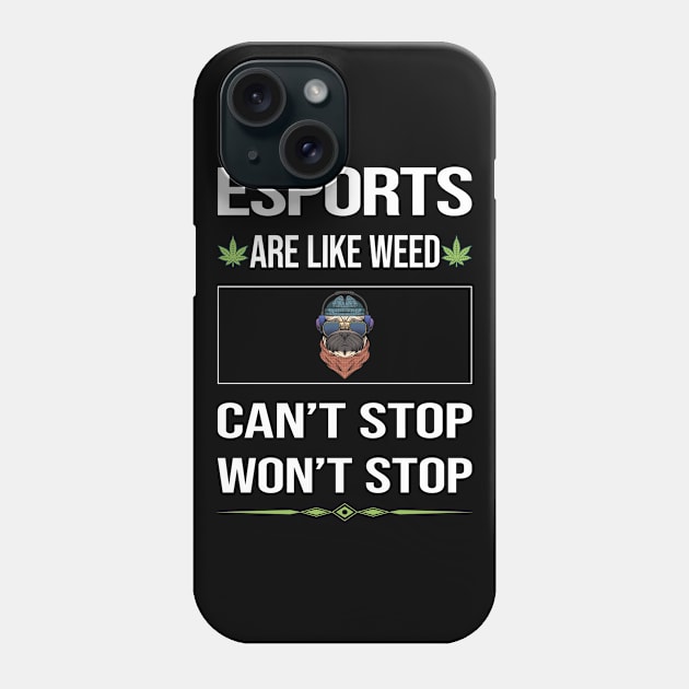 Funny Cant Stop Esports Phone Case by symptomovertake