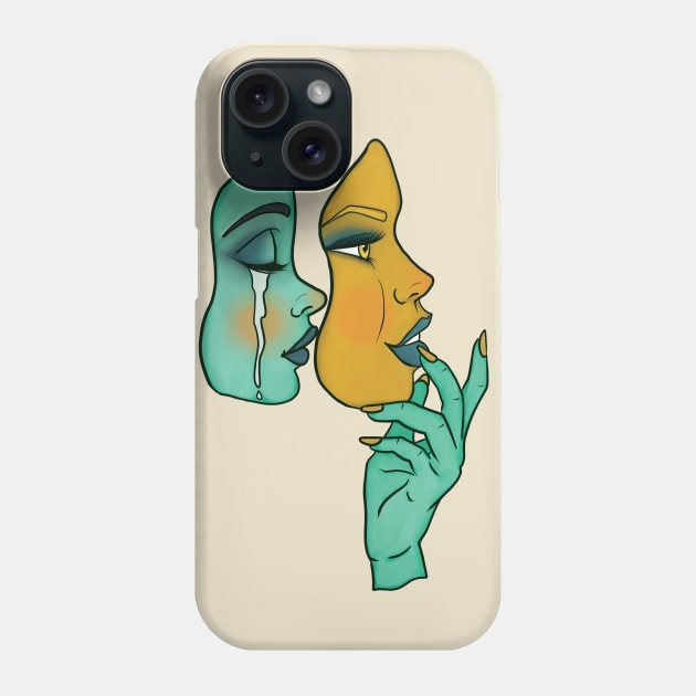 Put On A Happy Face Phone Case by kokodiablo