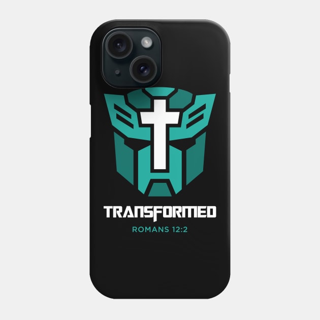 transformed romans 12 2 mint Phone Case by societee28