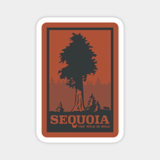 Sequoia National Park Travel Poster Apparel Magnet