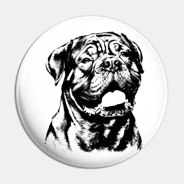 Dogue de Bordeaux - French Mastiff Pin by Nartissima