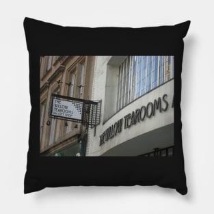 The Willow Tea Room Sign, Sauchiehall Street, Glasgow Pillow