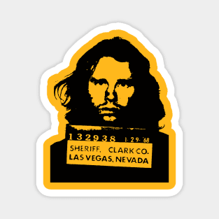 Jim Morrison Mugshot Magnet