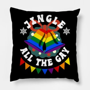 Jingle All The Gay Pillow