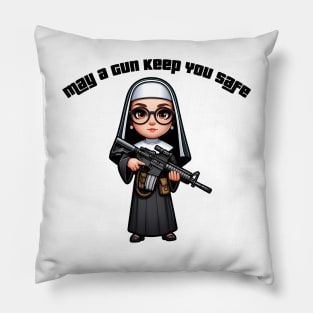 Gun Bless You Pillow