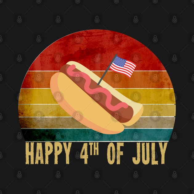 Retro Vintage  happy 4th of july ,Funny 4th Of July by DonVector