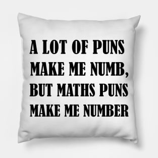 Math Puns Pillow