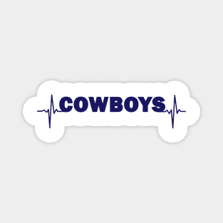 Cowboys heartbeat Magnet