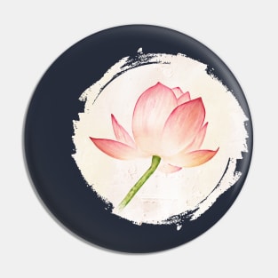 Lotus Flower Yoga Minimalist Design Pin