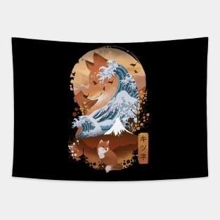 Kitsune Landscape Tapestry