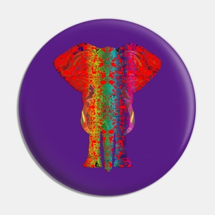 Rainbow Ganesha Red Pin