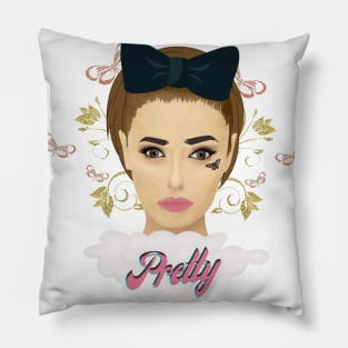 butterfly lady Pillow