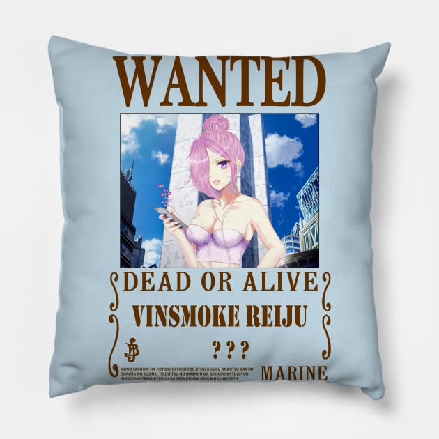 Vinsmoke Reiju One Piece Wanted Pillow by Teedream