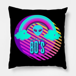 Cute Alien t-shirt retro vintage Pillow