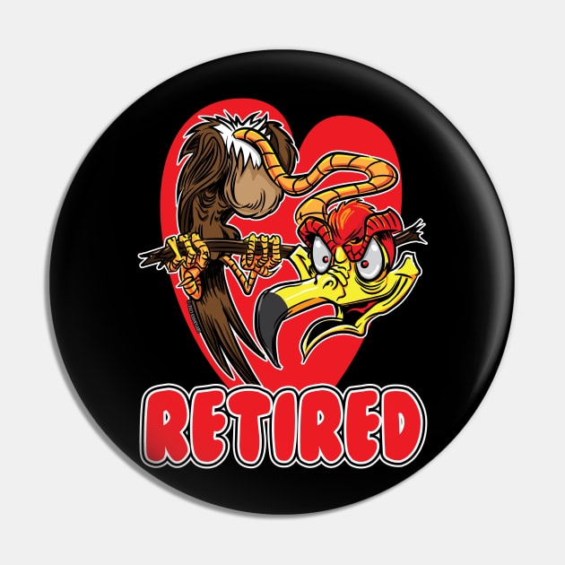 Retired Old Buzzard Pin by eShirtLabs