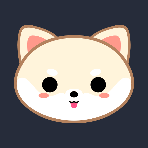 Cute Cream Shiba Inu by alien3287