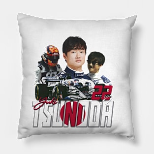 Yuki Tsunoda Retro Pillow