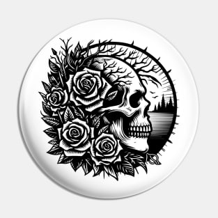 gothic skull Pin