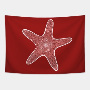 Sea Star or Starfish - detailed marine animal drawing Tapestry