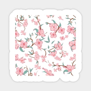 Creepy Flowers Pattern 1 Magnet