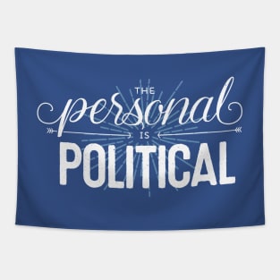 The Personal is Political (on dark) Tapestry