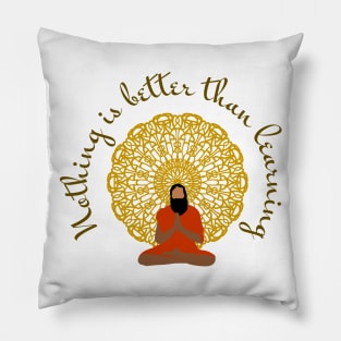 Yoga teacher indian guru Pillow