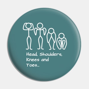 Stickman / Head, shoulders, knees and toes... Pin