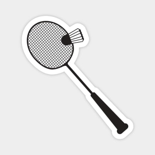 Badminton Player Minimalist Desing Magnet