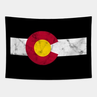 Colorado Flag Distressed Tapestry