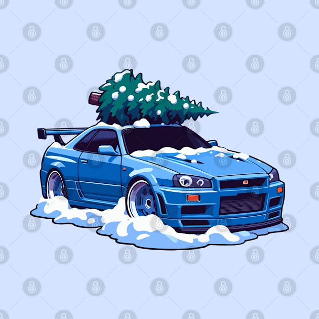 Skyline GTR Christmas by HSDESIGNS