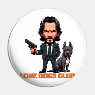 LOVE DOG (Gun) CLUB Pin