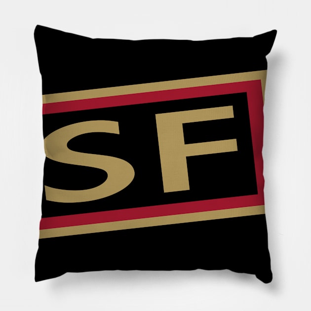 SF Football Ticket Pillow by CasualGraphic