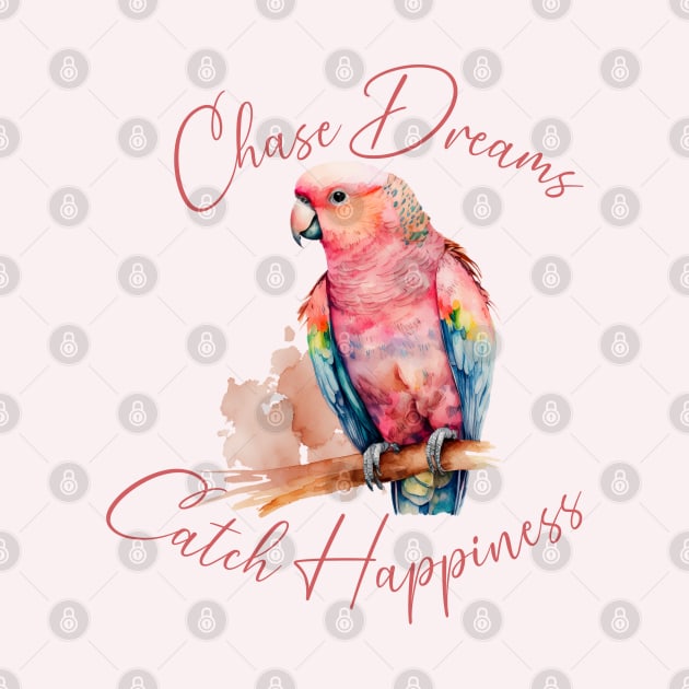 Cute Parrot Quote by Happii Pink