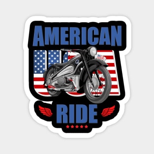 American Ride, Motorcycle, Biker, Motorcycle Gift, Motorcycle, Motorcycle, Motorcycle, Motorbike, Bike Magnet