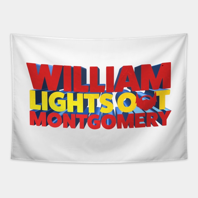 William Lights Out Montgomery - Kill Tony Fan Design Tapestry by Ina
