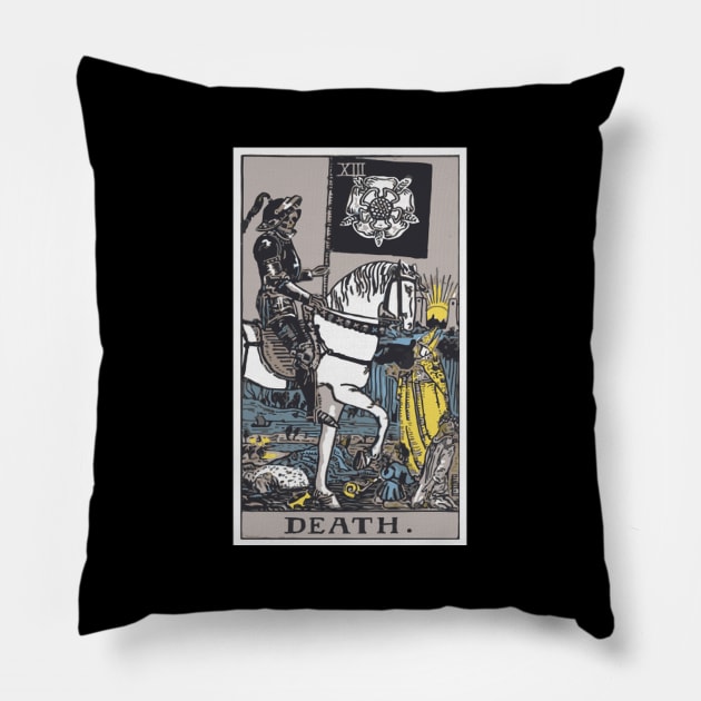 Death Tarot Card 13 Pillow by SperkerFulis